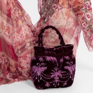 Johnny Was PALMIRA VELVET POUCH